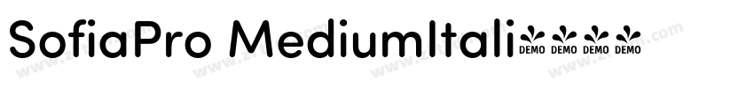 SofiaPro MediumItali字体转换